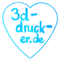 3d-Druck-er.de (zwei Bindestriche, vor und nach dem Druck)